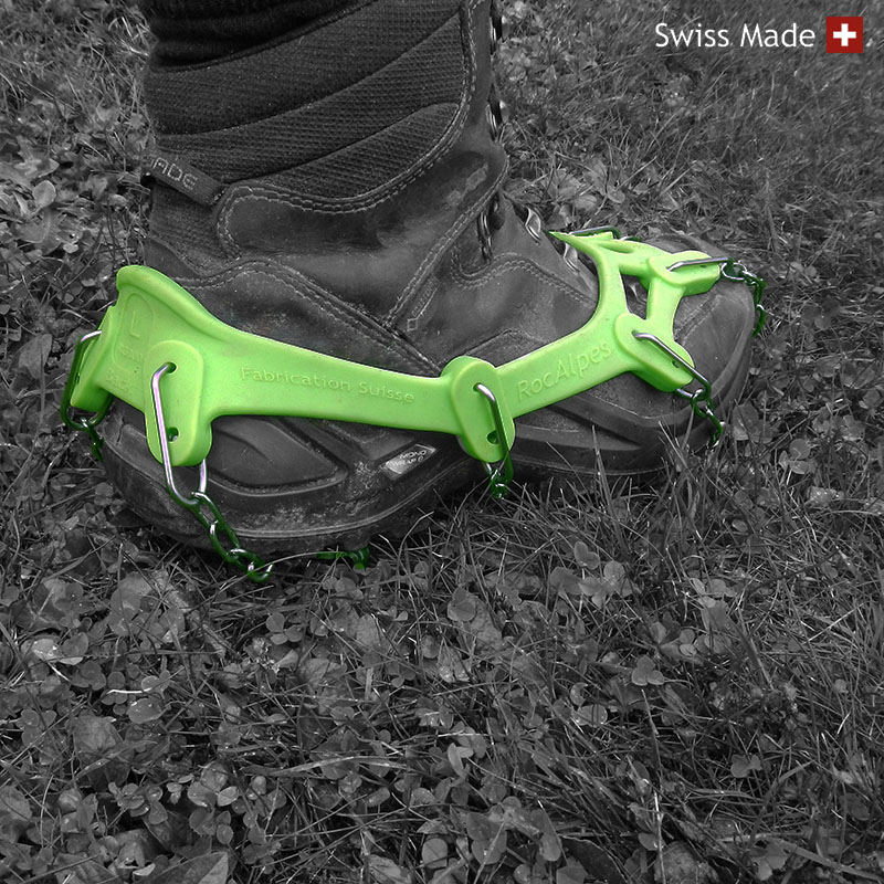 RG300 Crampons 14 pointes tr s robustes multi usages RocAlpes