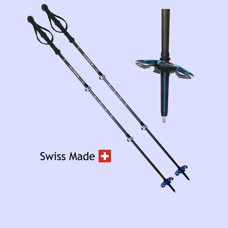 RT640 Stöcke für das Skitouren in Carbon 135 cm