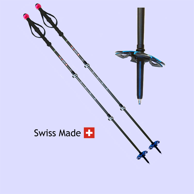 RT641 Lady Stöcke für das Skitouren in Carbon 135 cm